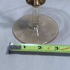 2 Wedding Champagne Toasting Flute Glasses with Gold Access Bling Stems 9″ tall