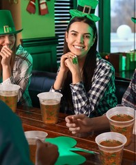 60 Pcs St Patrick’s Day Plastic Cups, 12oz St. Patrick’s Day Party Cups, St.