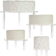 4-Piece Transparent Acrylic Cake Stand Set – Elegant Dessert Display for Events