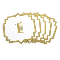 David Tutera Table Numbers 1-25 Gold Trim Wedding, Anniversary, Event, Party NEW