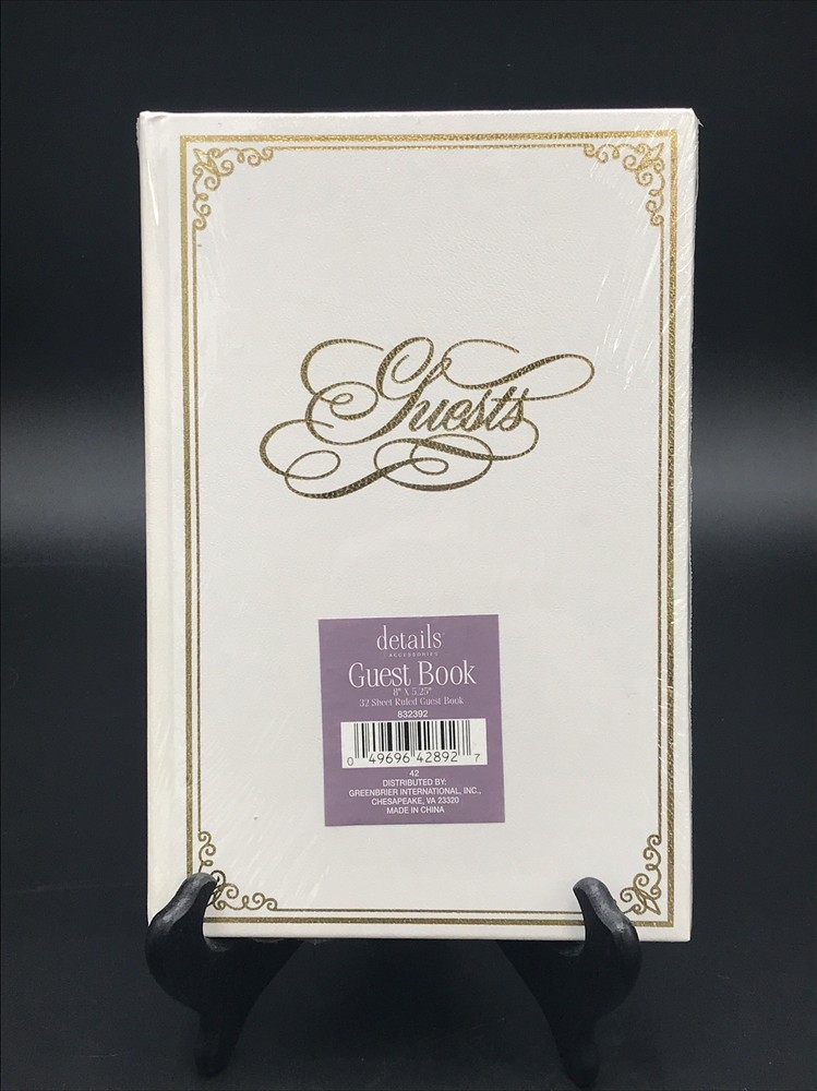 Details Accessories Guest Book 8″ x 5.25″ 32 Sheet Ruled GuestBook