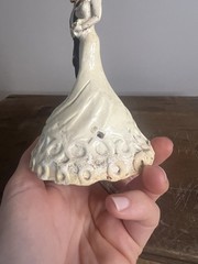 Vintage 1948 Coast Novelty Bride & Groom Wedding CAKE TOPPER Chalkware (chippy)
