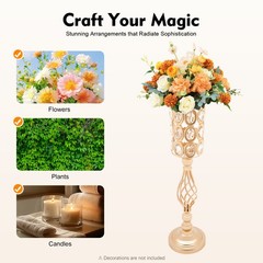 24.02» Flower Holder Flower Vase Centerpieces Stand for Party Table Centerpiece