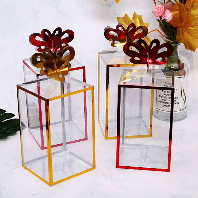 10X Clear PVC Cases Wedding Party Favor Gift Candy Display Boxes Transparent DIY