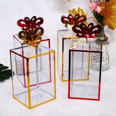 10X Clear PVC Cases Wedding Party Favor Gift Candy Display Boxes Transparent DIY