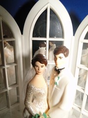 New Wilton «Dedication» Wedding Cake Top, white coat, black pants # 101-151
