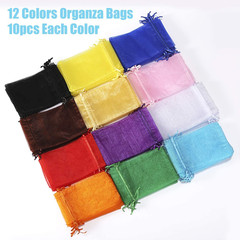 120Pcs Organza Bags 4X6 Inches with Drawstring, Jewelry Pouches Wedding Party Ch