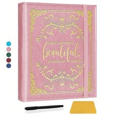Valentine Day Gift for Couple,Love Story Magnetic Self Album Love Story-Pink