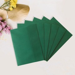 Green Envelopes, 50 Pack, 5 x 7 Inch, A7, Dark Green, 120gsm 5.5×7.5,