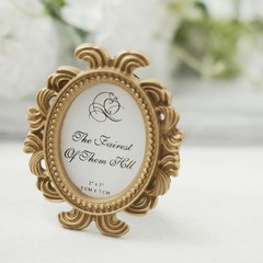 Gold 4 Mini 4″ Baroque Oval Picture Frames Wedding Favors Party Event Supplies