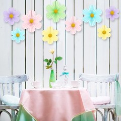 Pastel Party Decorations Paper Flowers Decorations for Wall Classroom Paper F…