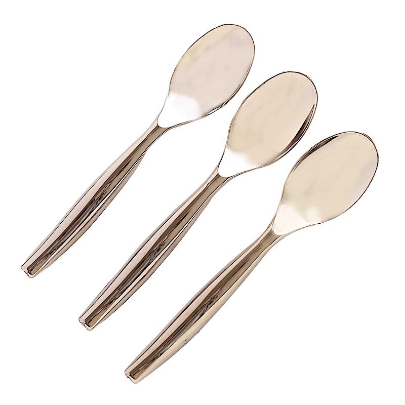10 Silver 10″ Heavy Duty Plastic Large Serving Spoons Party Events Tableware