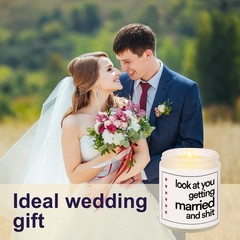 BaubleDazz Funny Wedding Gifts, 7oz, Look at You, Getting Married