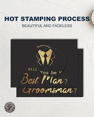 Set of 8 Groomsmen Cards, 6 Pieces Will You Be My Groomsman and 2 Pieces Will…