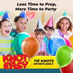 Knot Easy Balloon Tie Tool (5 Pack) – Party Smith – Ties Red, Green, Blue