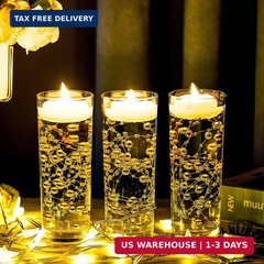Tondiamo 24 Pcs Artificial Pearl String for Floating Candle Faux Pearls Beads St