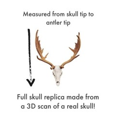 Fallow Deer Skull, deer wedding cake toppers, decor, favors, cupcake toppers, mi