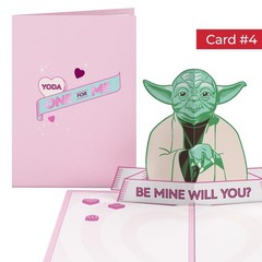 Lovepop Valentine Pop-Up Card for Her and Him – 4 pcs Star Wars 3D Greeting C…