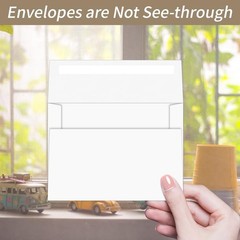 YINUOYOUJIA 50 Packs White A7 Envelopes, 5×7 Envelopes for 50pack,