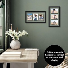 Americanflat 4×6 Collage Picture Frame with Shatter-Resistant Glass – Fits Th…