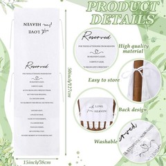 Wedding Chair Memorial Sign lbs Reserved Seat For Loved One lbs White