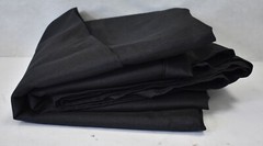Lot Of 12 Rectangular Table Cloths Black 60″ x 126″ Polyester 10345100