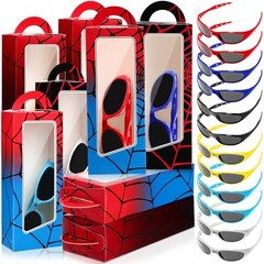 Fuyoooo 24 Pieces Spider Web Party Favors Include 12 Sunglasses 12 Multicolor