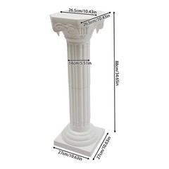 White Roman Pillar Columns Set of 4 European Style Event Decor Model 1607
