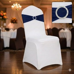 36pcs Spandex Stretch Chair Sashes With Bow Knots,Suitable For Wedding Parties