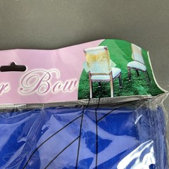 Natural Star Inc. NST Organza Chair Bow Blue 9″ x 10 feet Reusable Lot of 6