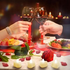 Artificial Rose Petals with 24 Pcs Flameless Heart Shaped LED Tealights Candles