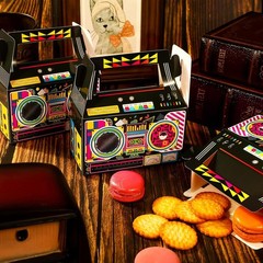 24 Pcs 80s Party Favors Boxes 90s Novelty Boom Box Party Decoration Gift Trea…