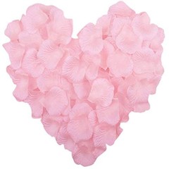 1000 Pieces Artificial Silk Rose Petals Flower Decoration Wedding Light Pink