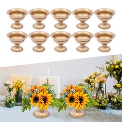 10PCS Metal Planter Elegant Wedding Centerpieces Vase for Wedding Party Decor