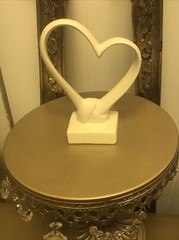 6” Love Knot Heart Framed Romantic Theme Wedding Cake Topper