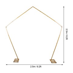 2-Wedding Arch Metal Backdrop Stand Elegant Stable For Wedding Ceremony 2.5m