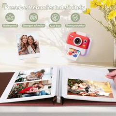 Valentine Day Gift for Couple,Love Story Magnetic Self Album Love Story-Brown