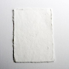 Pack of 25 White Deckle Edge Folded cards 5″ x 7″ Blank, made in India A5 size