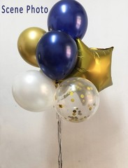 Birthday Decorations Royal blue Gold -Happy birthday Balloon Foil Banner for …