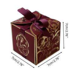 20Pcs Candy Gift Boxes With Ribbon Wedding Bridal Shower Anniversary Birthday