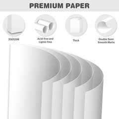 Cardstock 5×7, 110 Sheets, White Card Stock, 5×7 IN-110Sheets,
