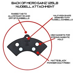 Micro Gainz Gain Muscle 1Lb At A Time Micro Gainz 1.25Lb Magnetic Weight