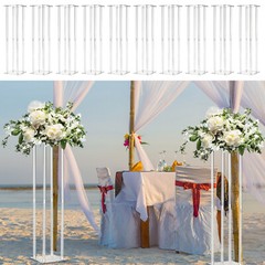 10 Pcs Floor Flower Stand Acrylic Column Flower Vases Flower Arrangement Decor