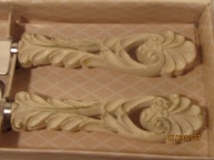 Wedding or Party Antique Ivory Country Chic Cake Knife and Server Set.