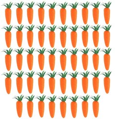 Artificial Carrots Miniature for Home Party Decorative Use DIY Crafts 36 Pieces