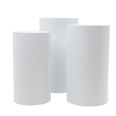 3 Piece Round Cylinder Pedestal Stands For Party Wedding Party Display Decor