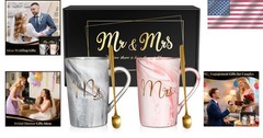 Wedding Gifts for Couples 2026 Mr and Mrs Mug Set Bridal Shower Engagement Ch…