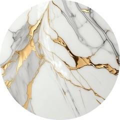 50pcs Gold and White Marble Round Paper Placemats, 13″ Disposable Charger