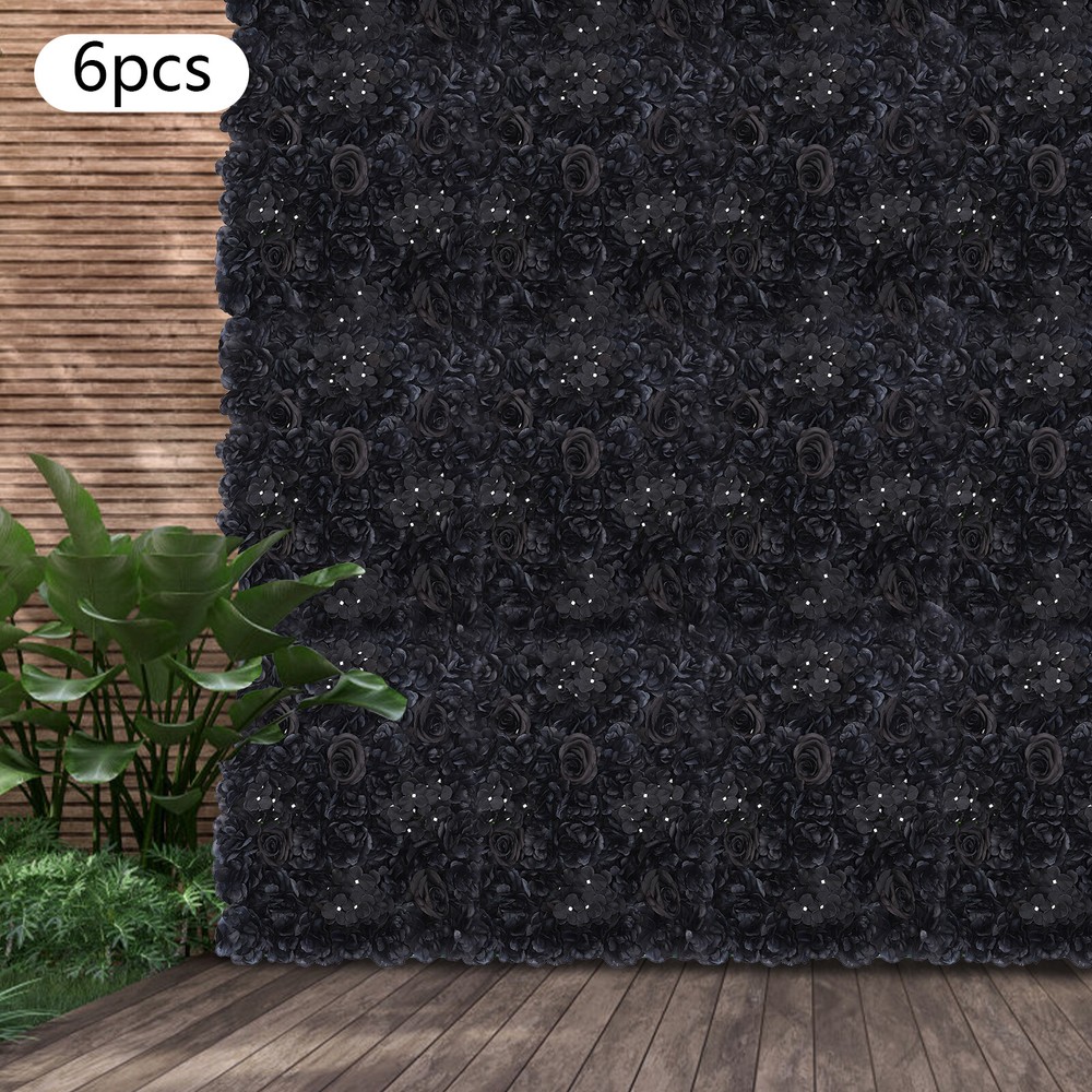 6PCS 60*40cm Artificial Flower Wall Panels for Gardens Parties Decor Backdrop US