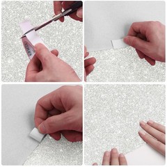Glitter Carpet Runner 2.6FT x 30FT – Premium Non-Woven Sparkle Rug for Weddin…